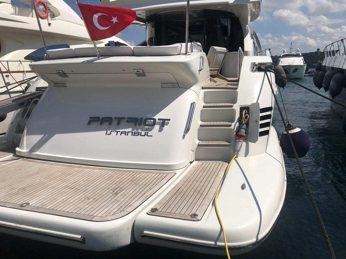 a boat on the water aboard PATRIOT Yacht for Sale