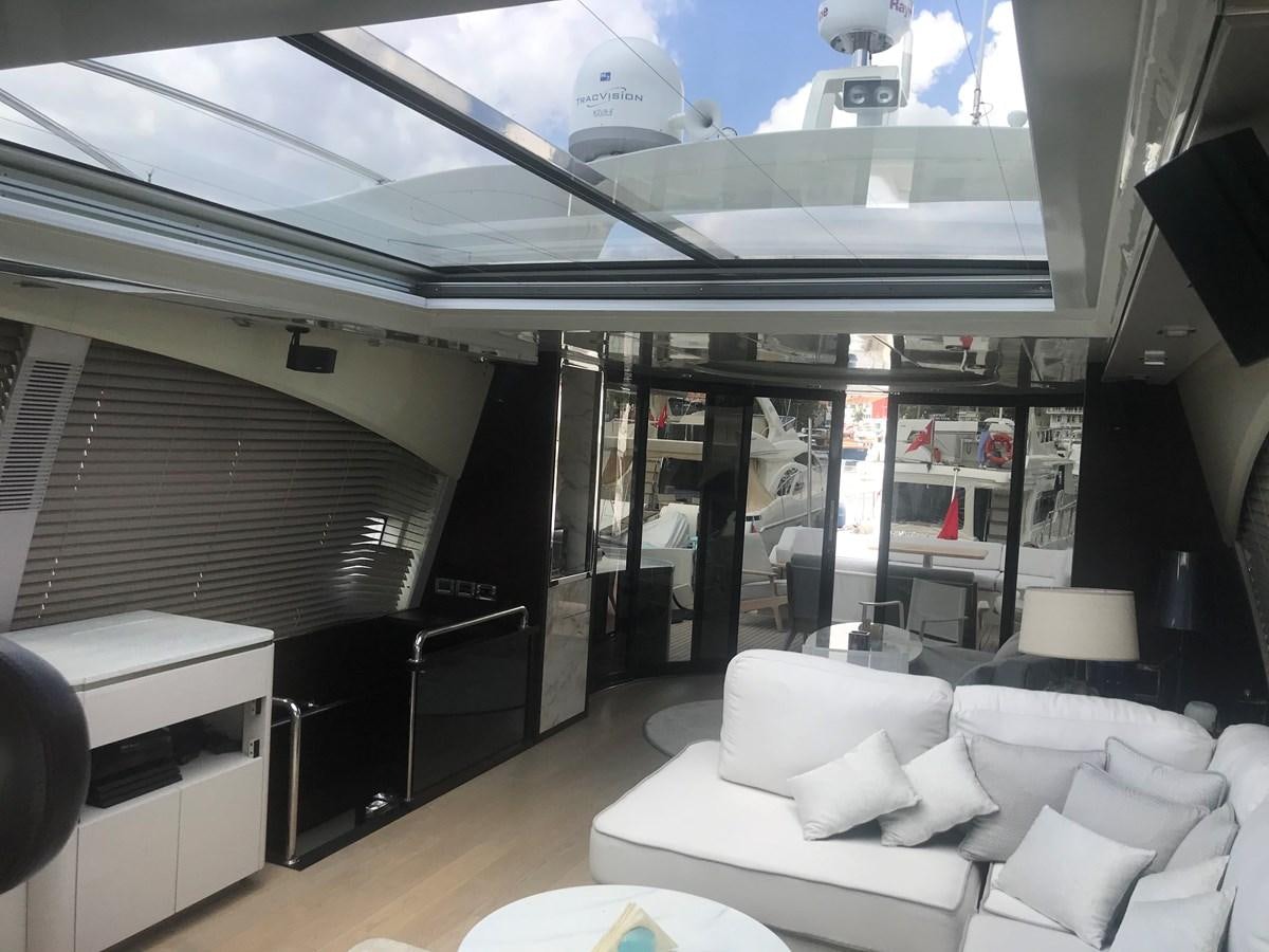 inside of a vehicle aboard PATRIOT Yacht for Sale