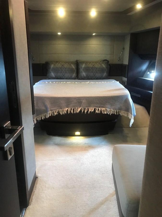a bed in a room aboard PATRIOT Yacht for Sale