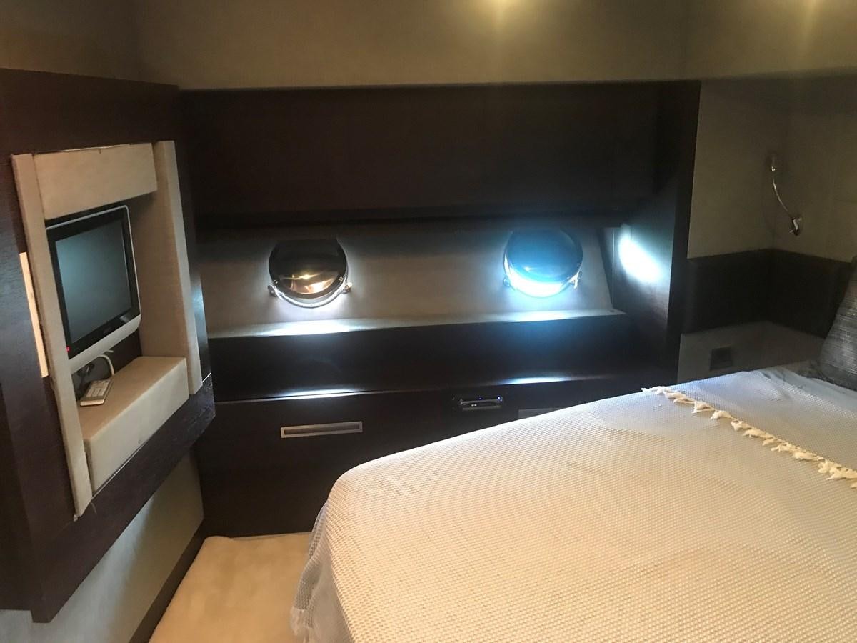 a bed in a room aboard PATRIOT Yacht for Sale