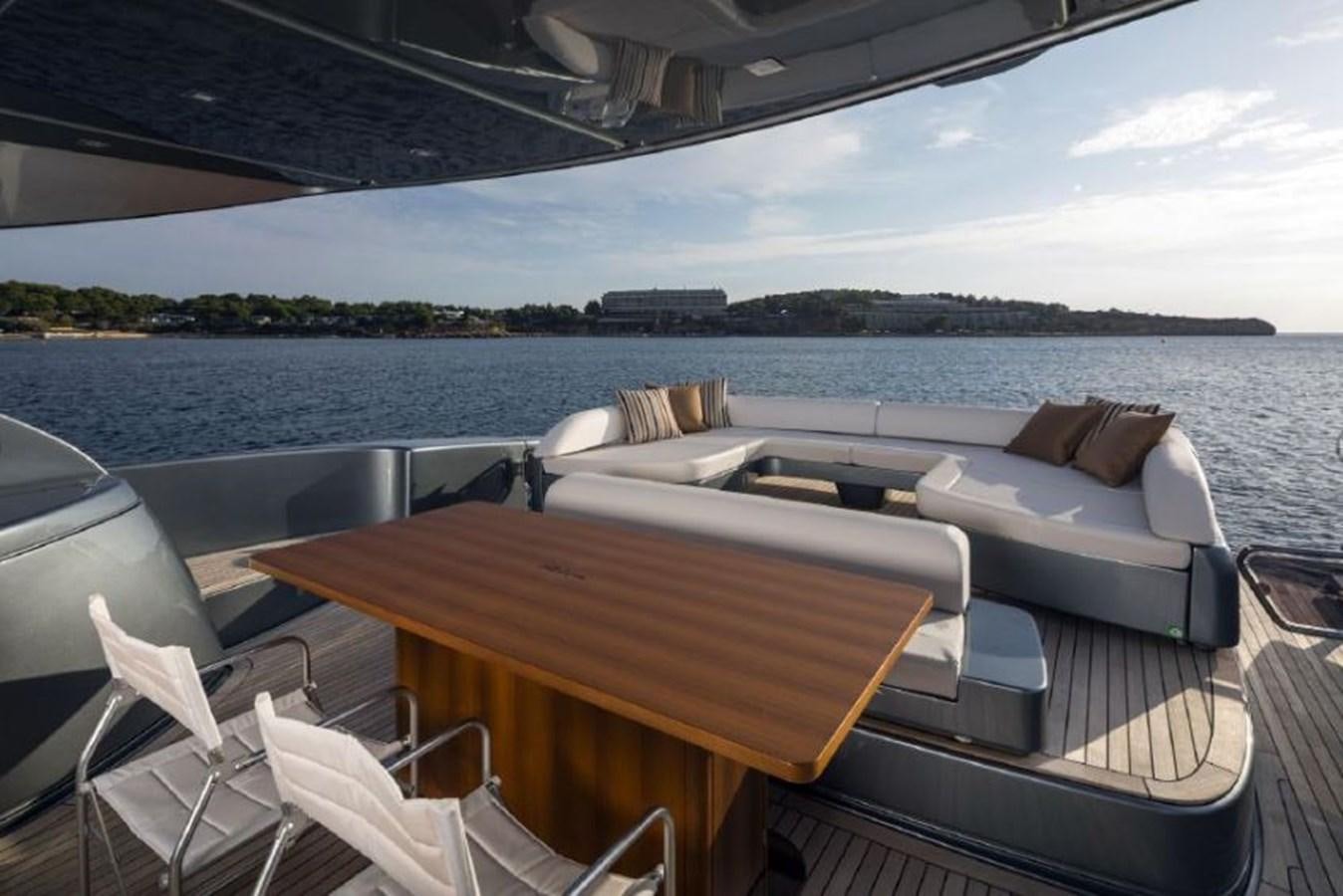 a table on a boat aboard OXIDANTE Yacht for Sale