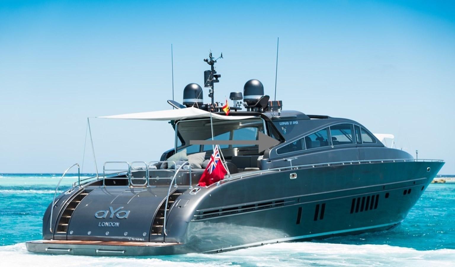 a boat on the water aboard AYA Yacht for Sale