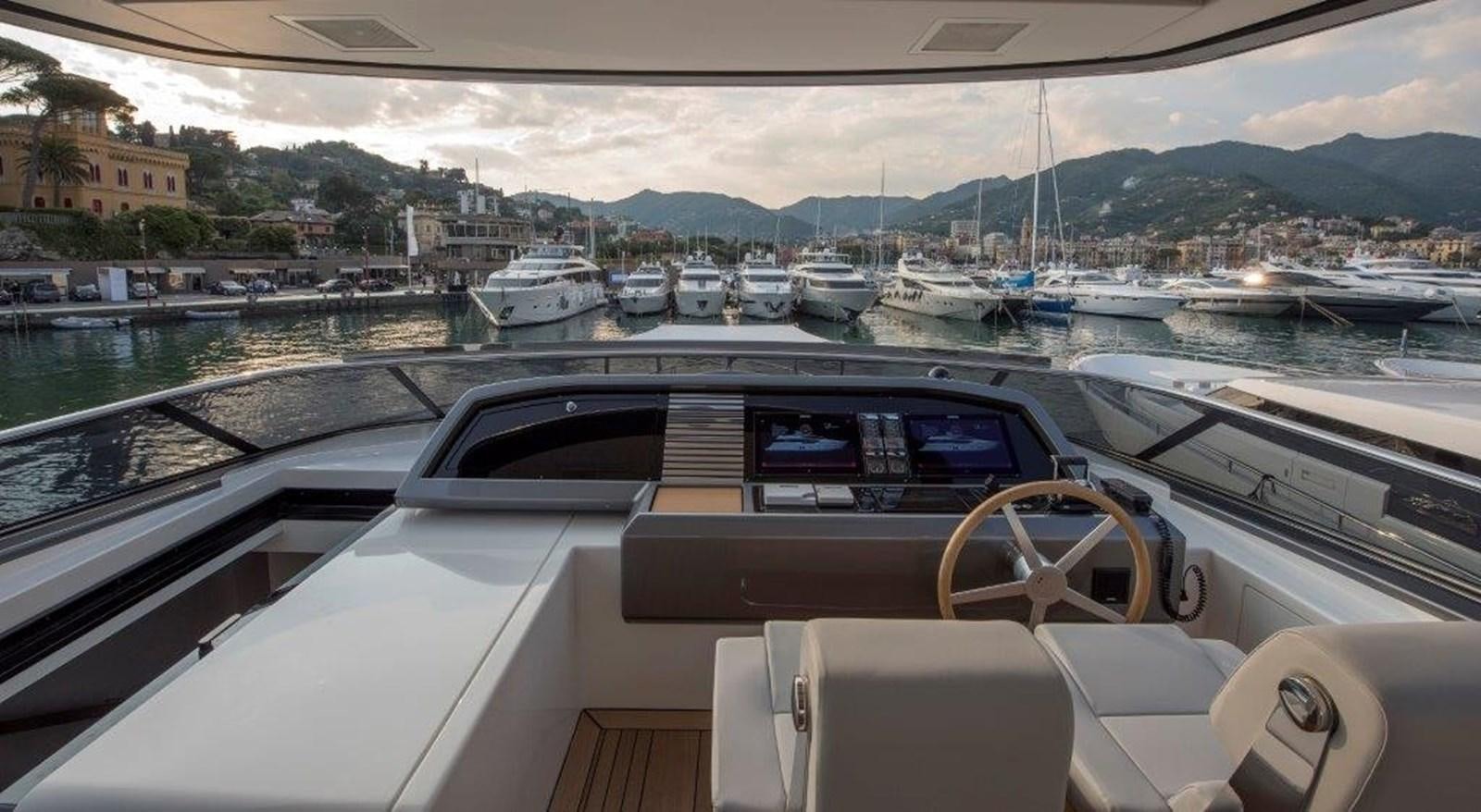 the inside of a boat aboard MAJOLA Yacht for Sale