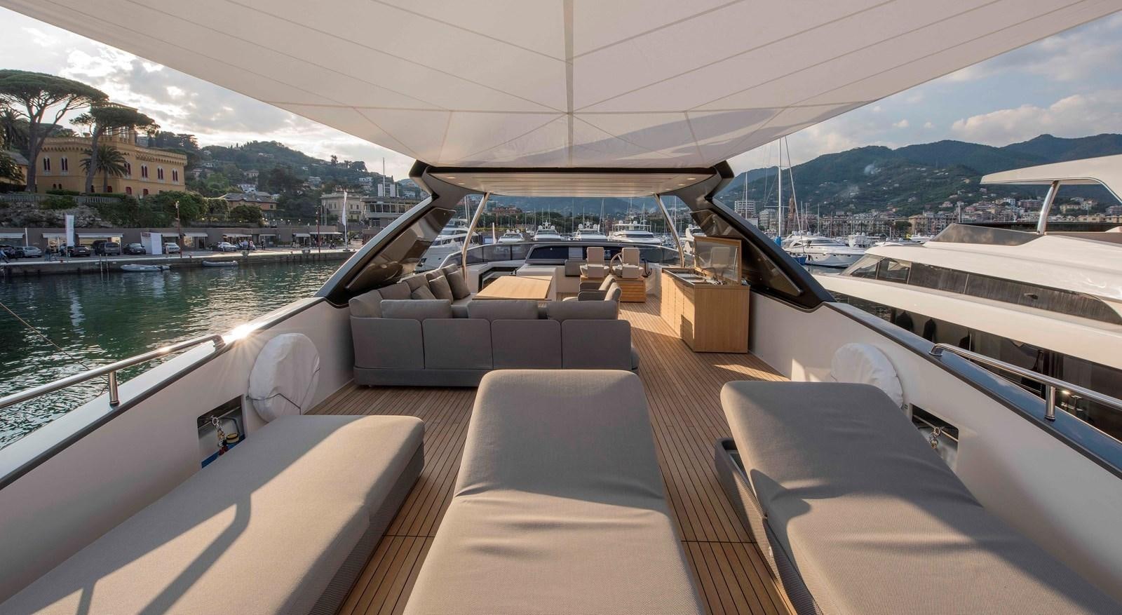 a boat on the water aboard MAJOLA Yacht for Sale