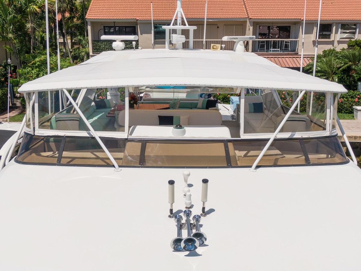 a model of a boat aboard UNLEASHED Yacht for Sale