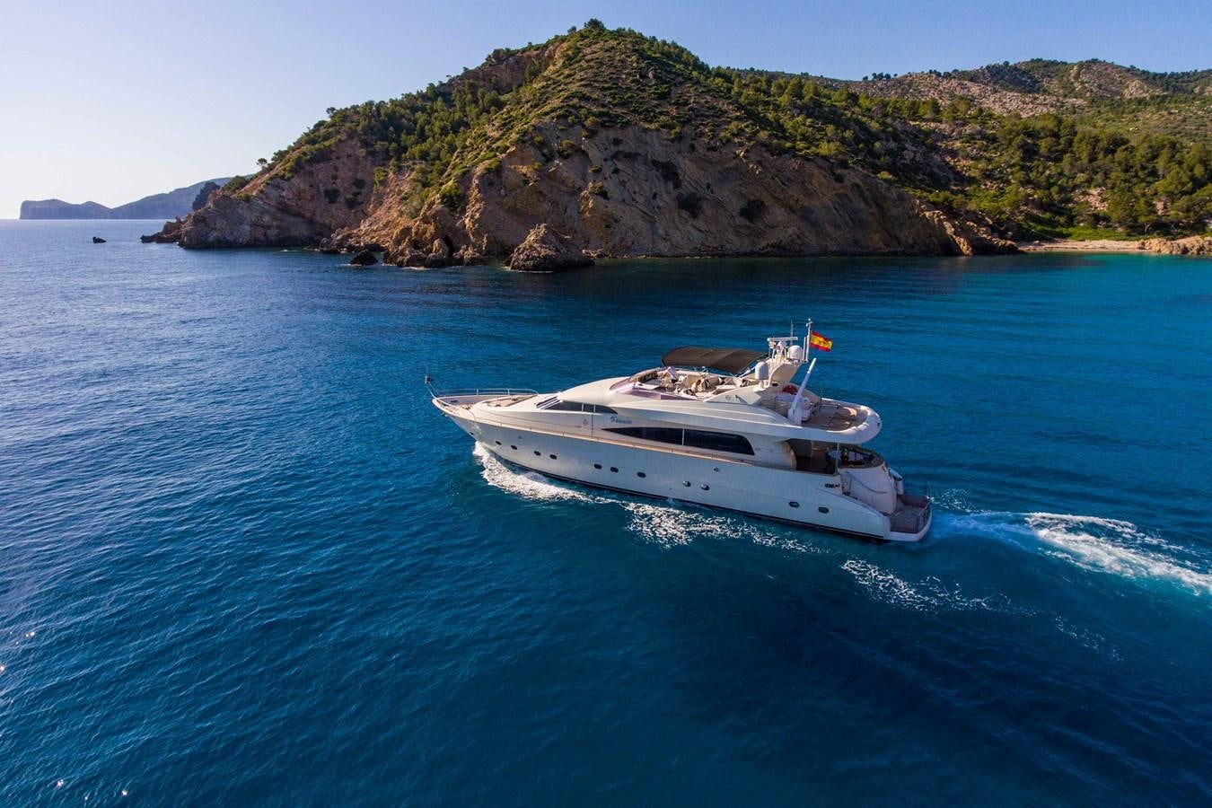 a boat on the water aboard SERAPH Yacht for Sale