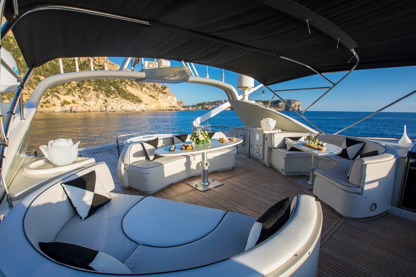 a boat on the water aboard SERAPH Yacht for Sale