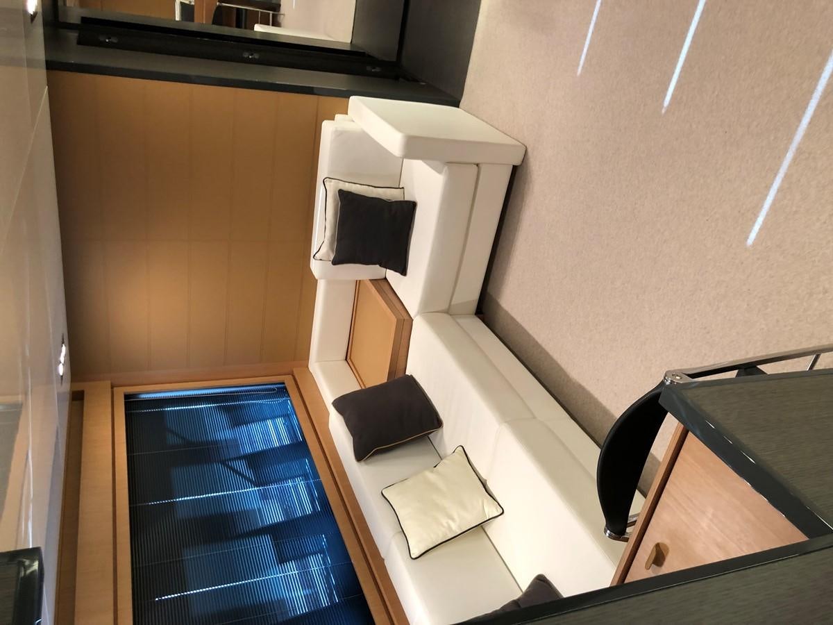 a white box on a table aboard RIVA 86 Yacht for Sale