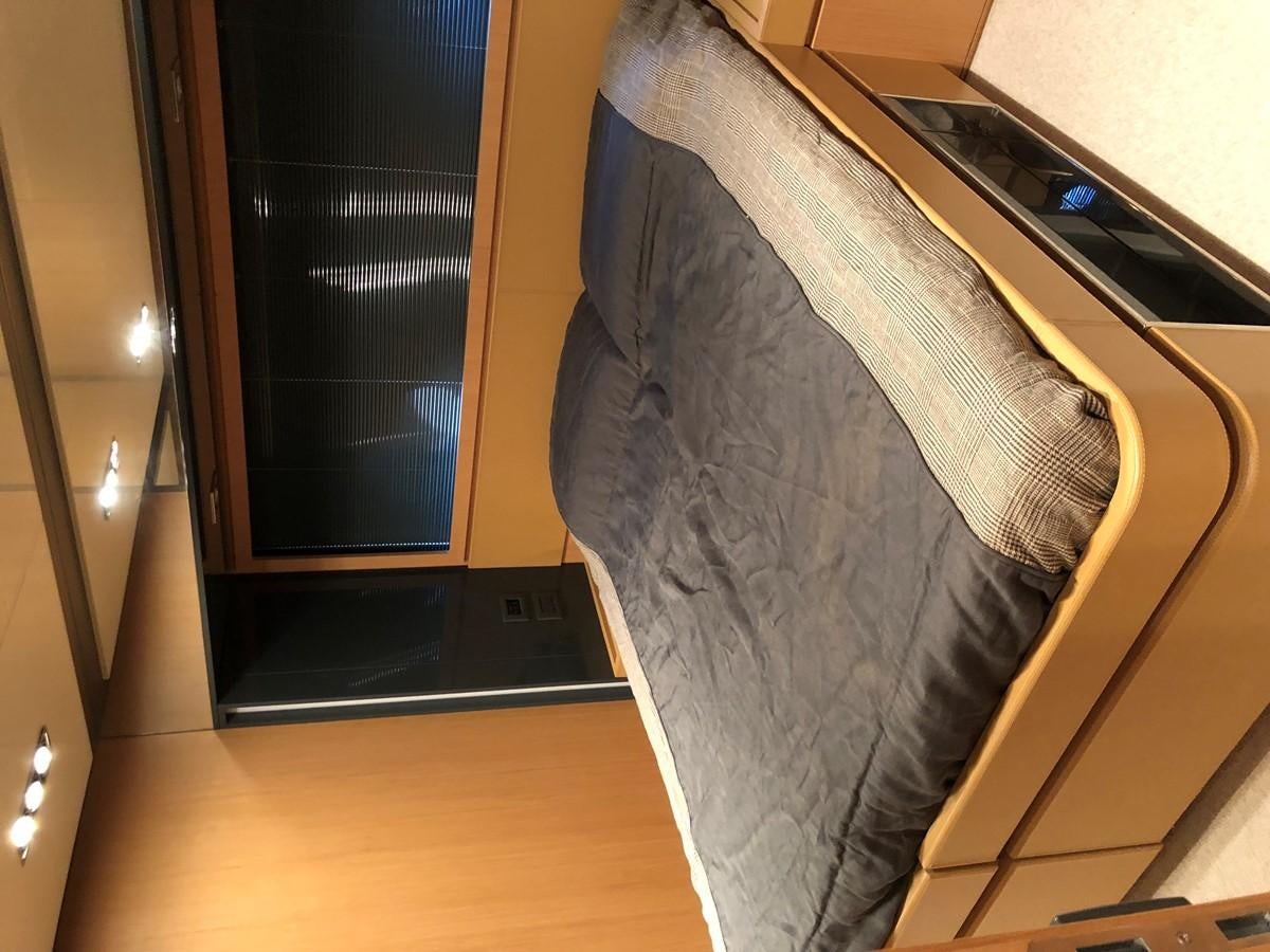 a pair of pants on a swinger aboard RIVA 86 Yacht for Sale