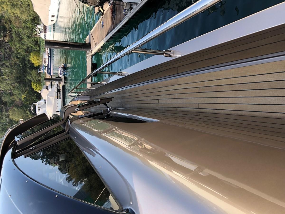 a bridge over a river aboard RIVA 86 Yacht for Sale