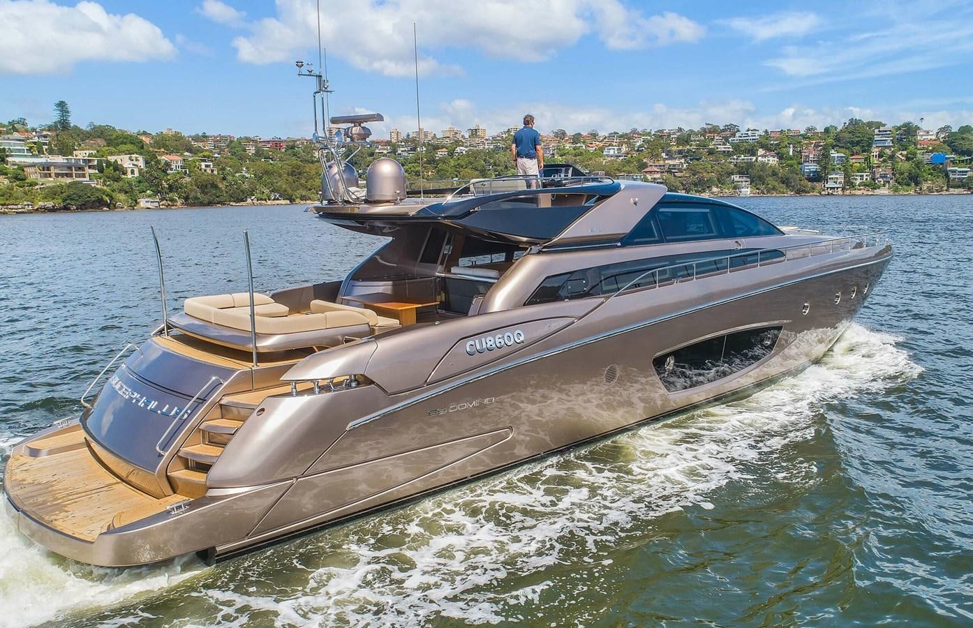 a boat on the water aboard RIVA 88 DOMINO Yacht for Sale