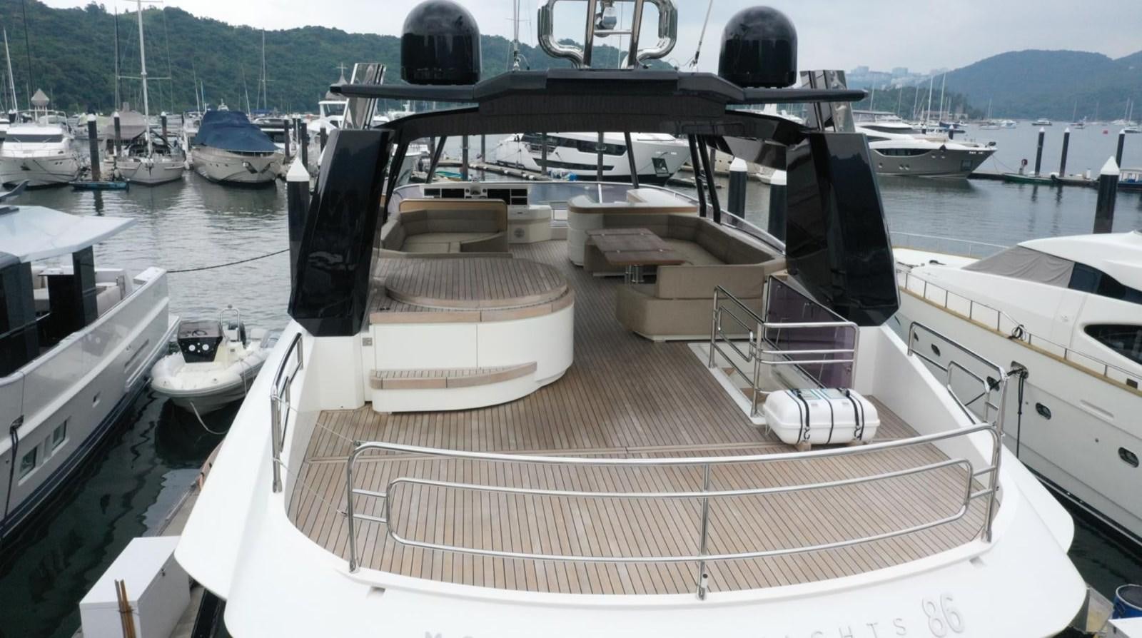 a boat in the water aboard MCY 86/04 Yacht for Sale