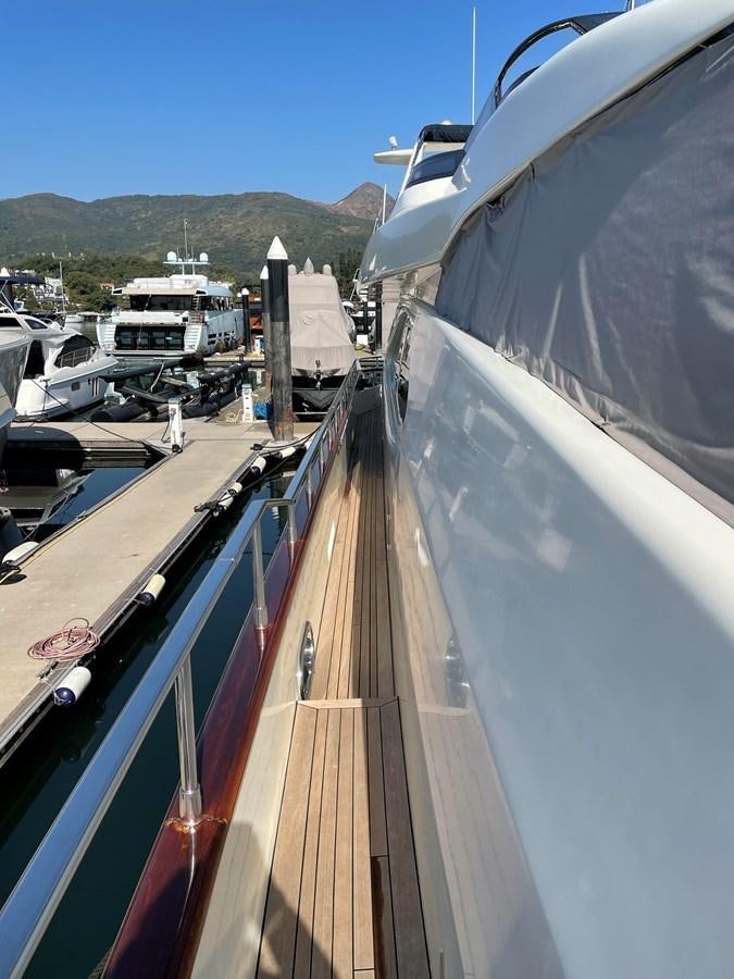 a boat is parked in a harbor aboard AZIMUT 85 ULTIMATE Yacht for Sale