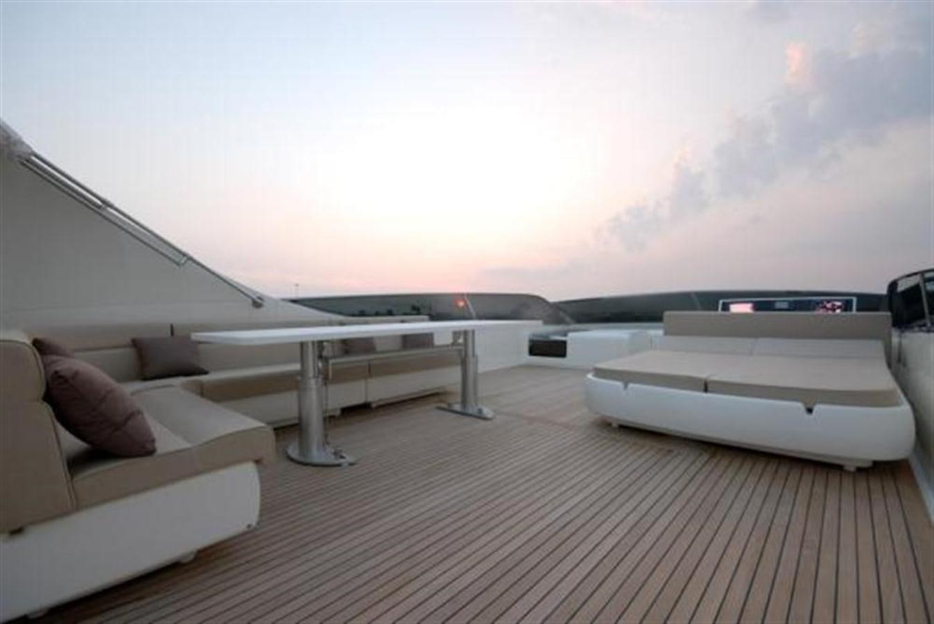 a boat on a deck aboard SANS SOUCI Yacht for Sale