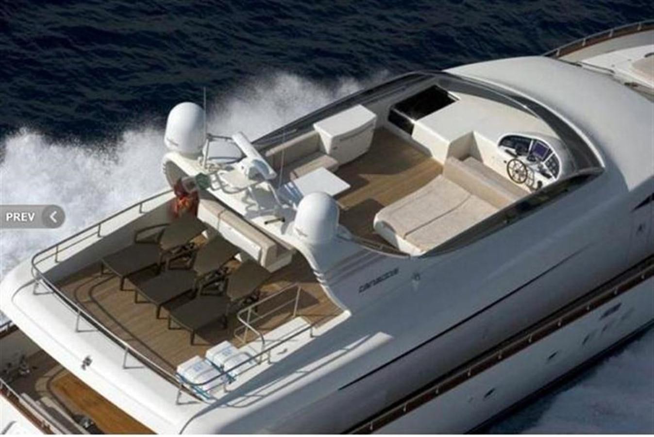 a space ship on the water aboard SANS SOUCI Yacht for Sale