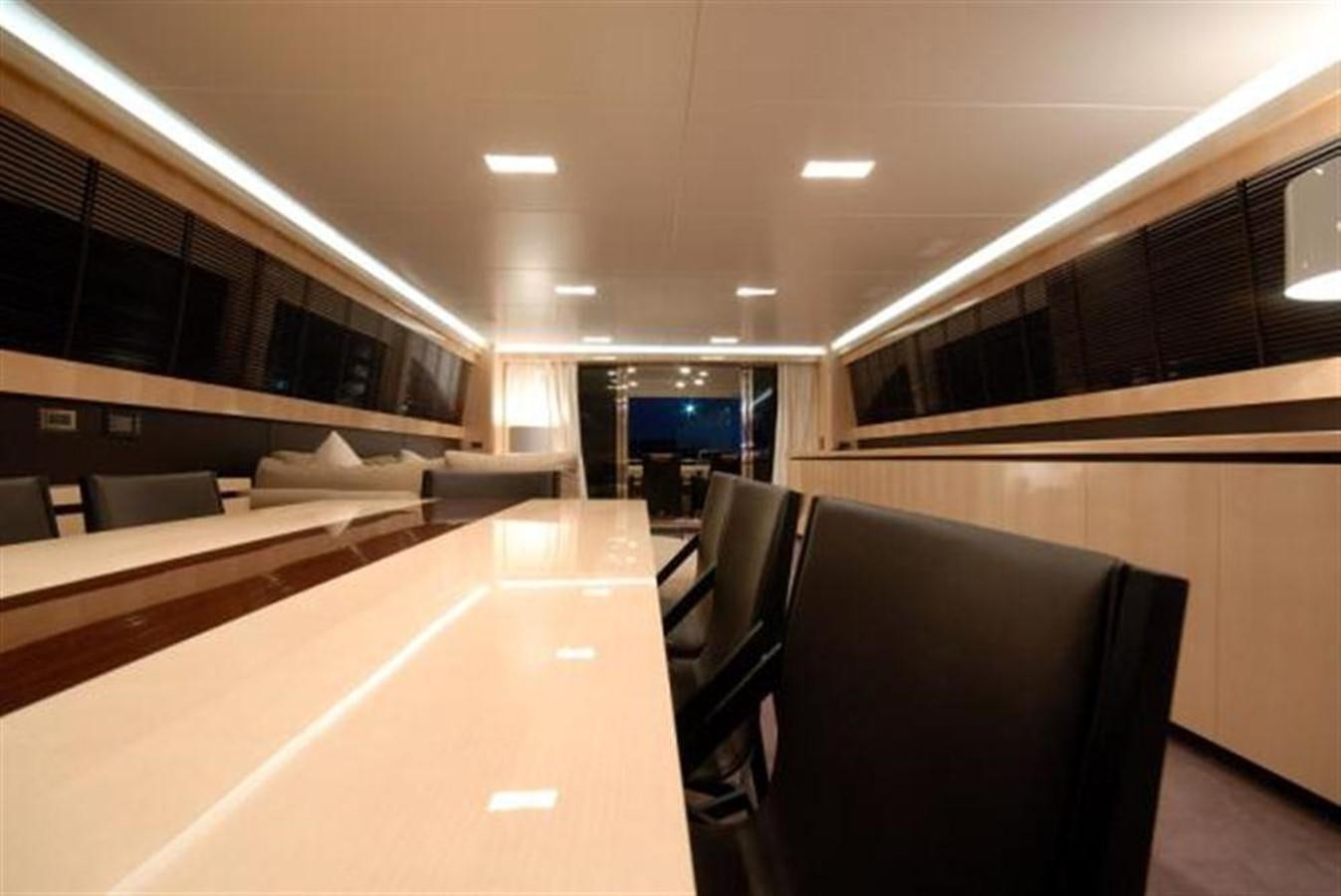an empty conference room aboard SANS SOUCI Yacht for Sale