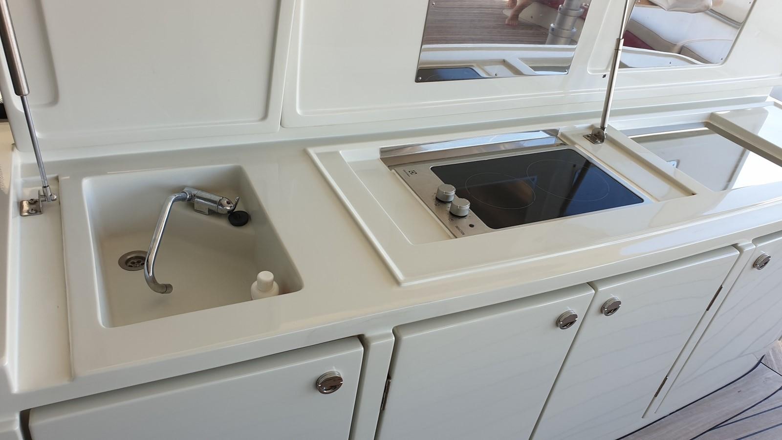 a sink and faucet in a bathroom aboard MR LEO Yacht for Sale