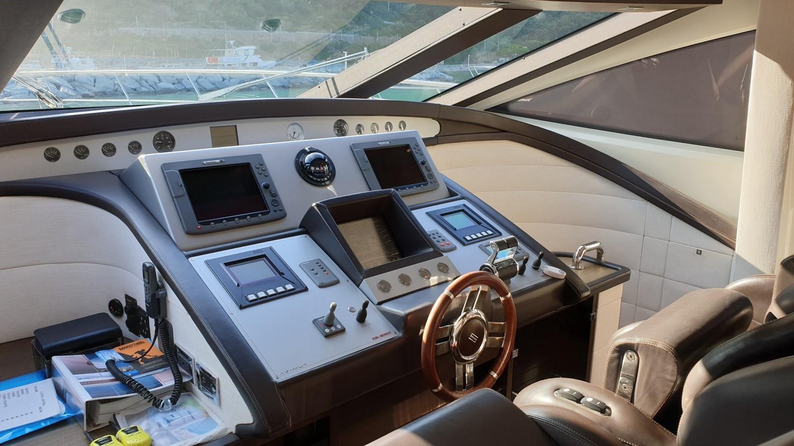 inside of a car aboard MR LEO Yacht for Sale