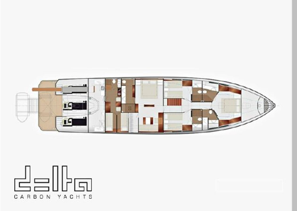 diagram aboard DELTA 88 CARBON Yacht for Sale