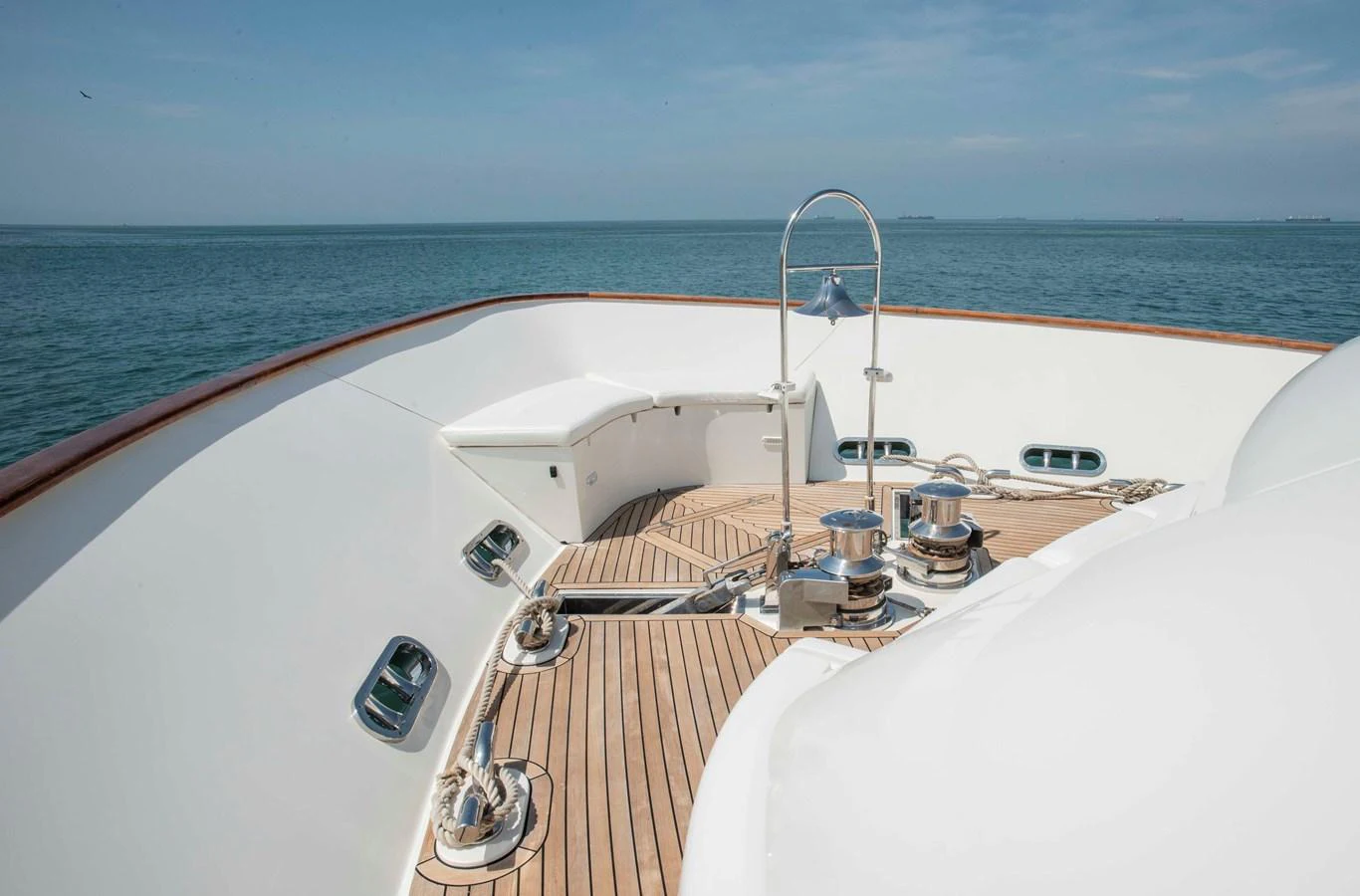 a boat on the water aboard NUR Yacht for Sale