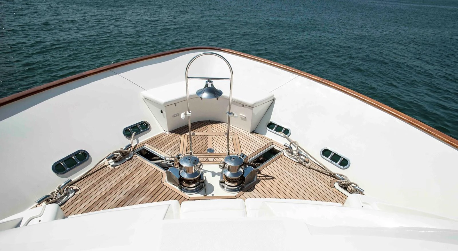 a boat on the water aboard NUR Yacht for Sale