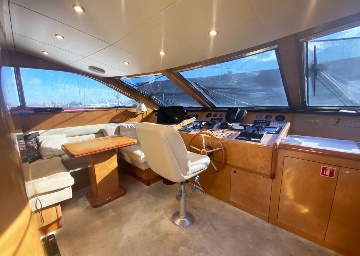 an office with a desk and a chair aboard GRAN FINALE II Yacht for Sale