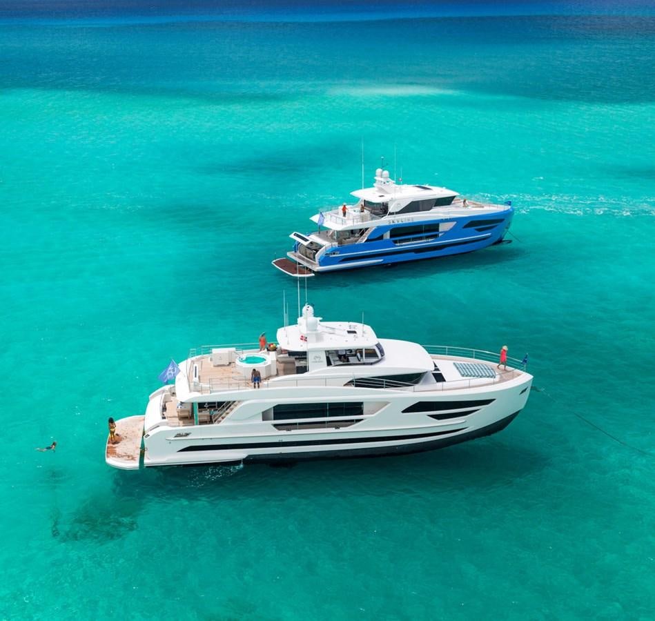 a couple of boats in the water aboard FD85 (NEW BOAT SPEC)  Yacht for Sale