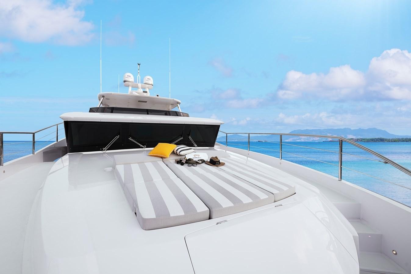 a boat on a body of water aboard FD85 (NEW BOAT SPEC)  Yacht for Sale