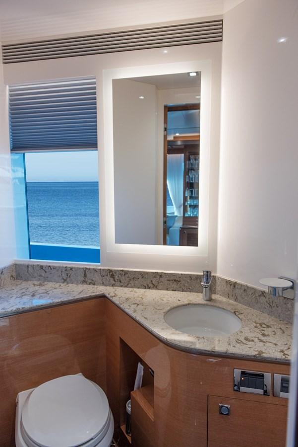 a bathroom with a sink and a toilet aboard FD85 (NEW BOAT SPEC)  Yacht for Sale