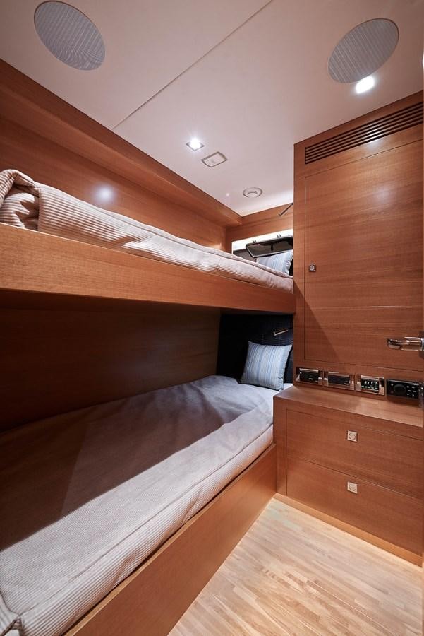 a room with bunk beds aboard FD85 (NEW BOAT SPEC)  Yacht for Sale