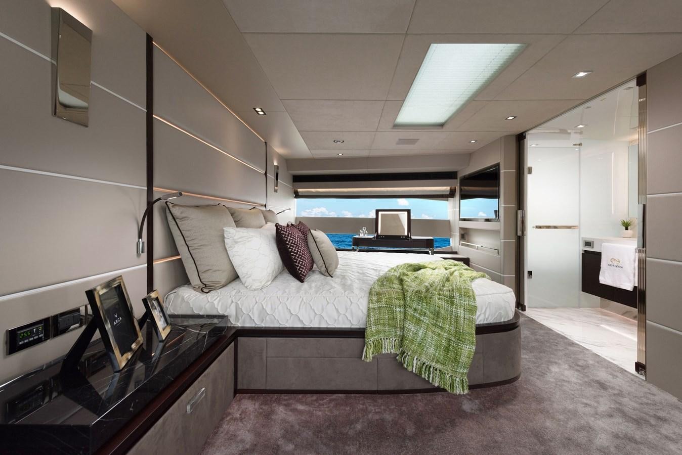 a bedroom with a bed aboard FD85 (NEW BOAT SPEC)  Yacht for Sale