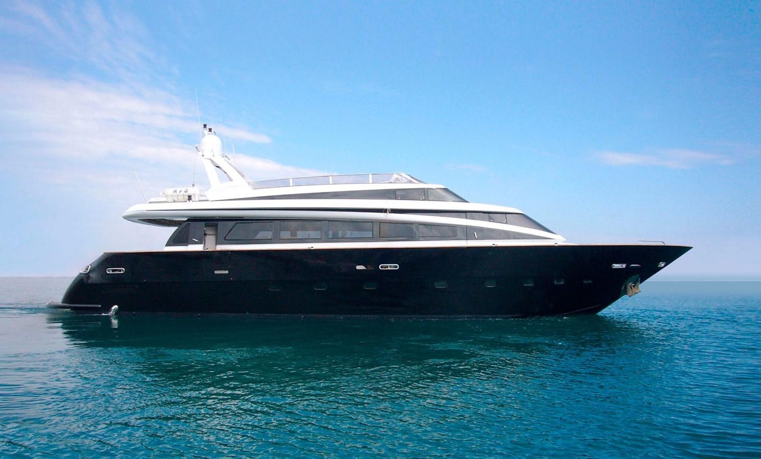 a large boat in the water aboard PETARDO C Yacht for Sale