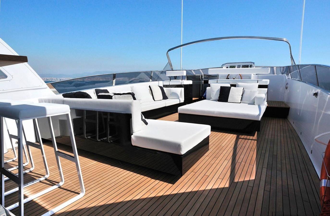 a boat on a deck aboard PETARDO C Yacht for Sale