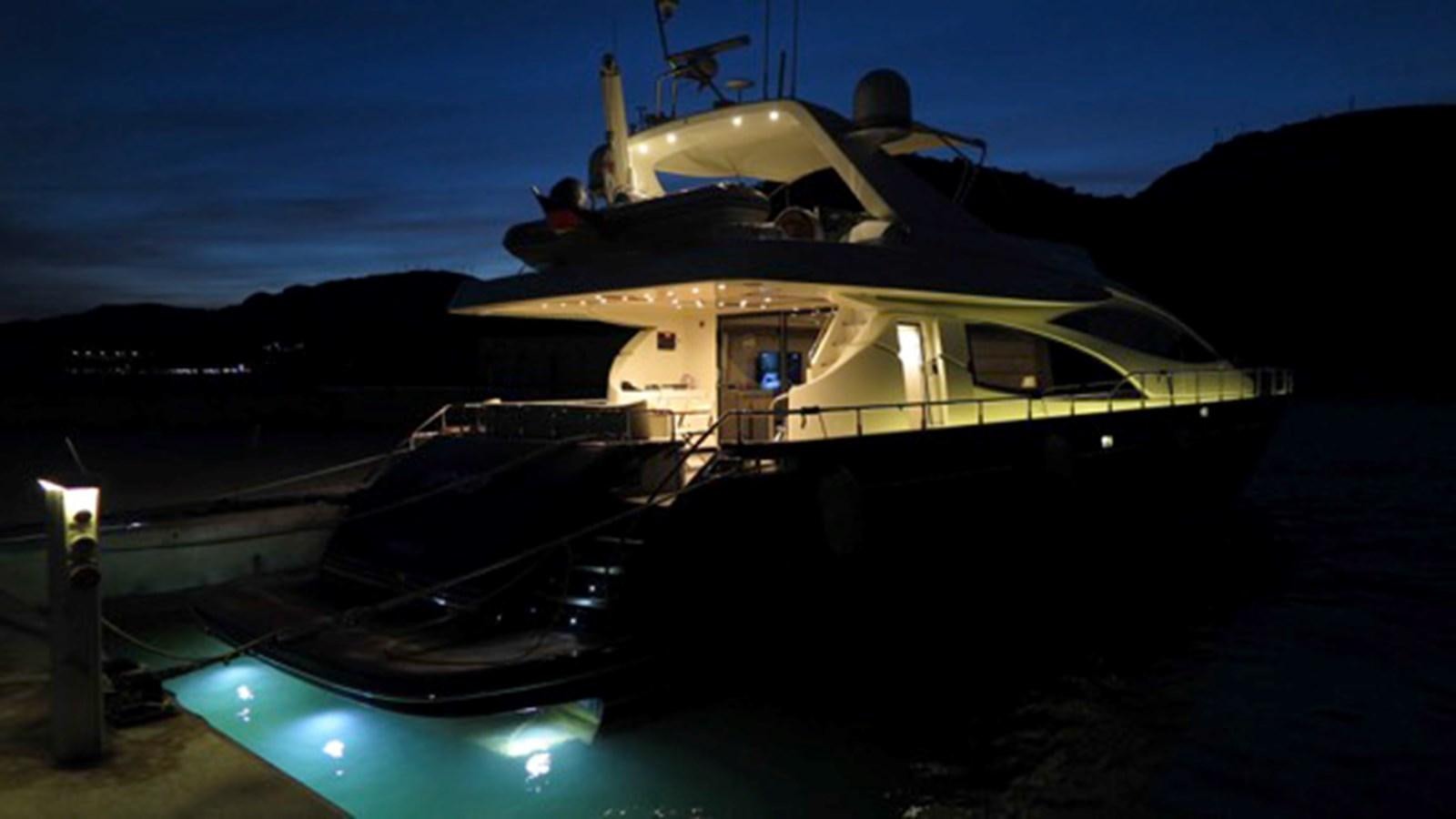 a boat on the water aboard RIVA 85 OPERA Yacht for Sale