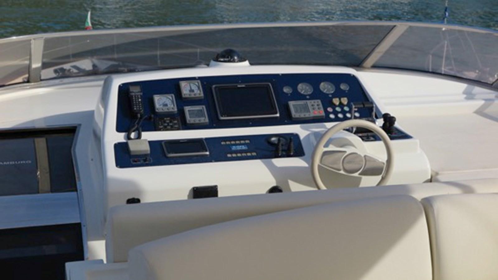 the inside of a car aboard RIVA 85 OPERA Yacht for Sale