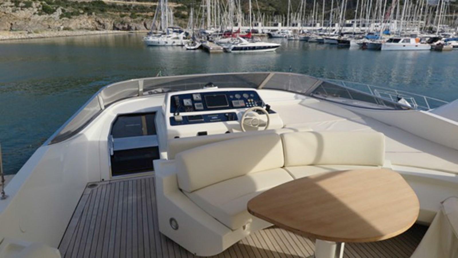 a boat on the water aboard RIVA 85 OPERA Yacht for Sale