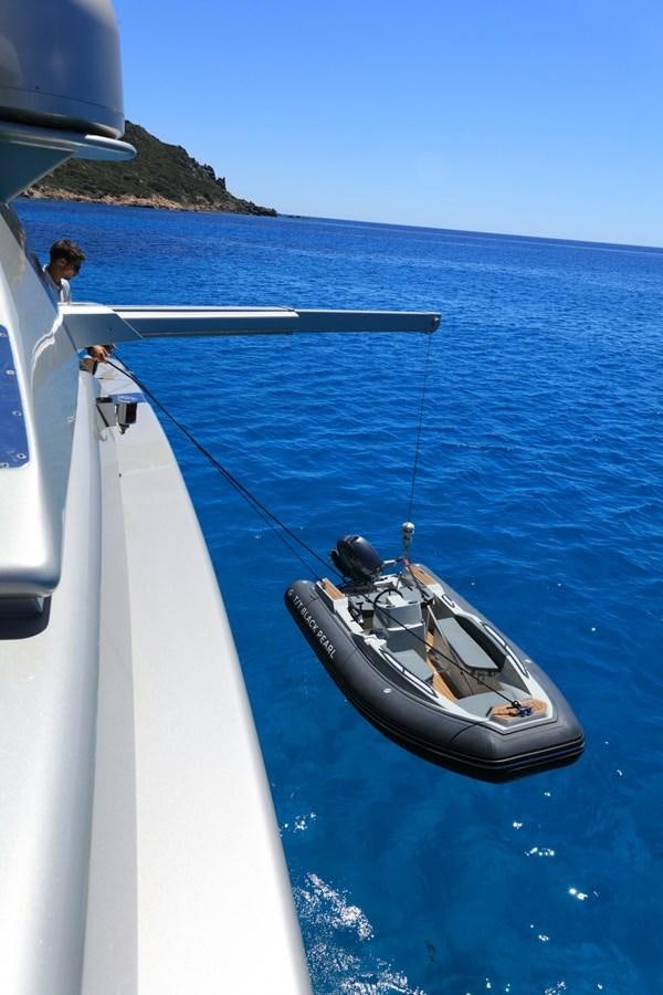 a boat on the water aboard BLACK PEARL AJACCIO Yacht for Sale