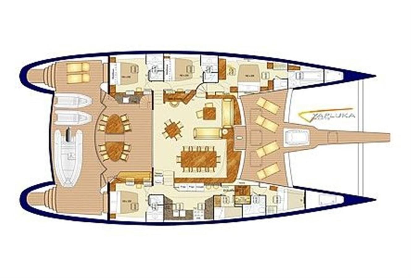diagram aboard 85' 2008 YAPLUKA 85 DOUBLE DECK Yacht for Sale