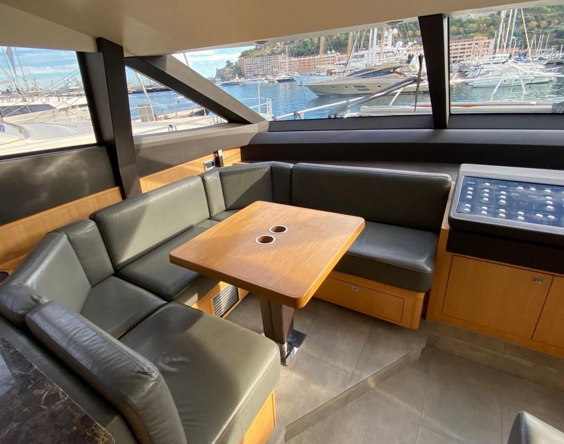 a room with a desk and a computer aboard MOONDANCER Yacht for Sale