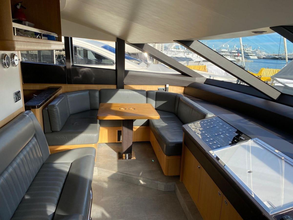 inside of a train aboard MOONDANCER Yacht for Sale