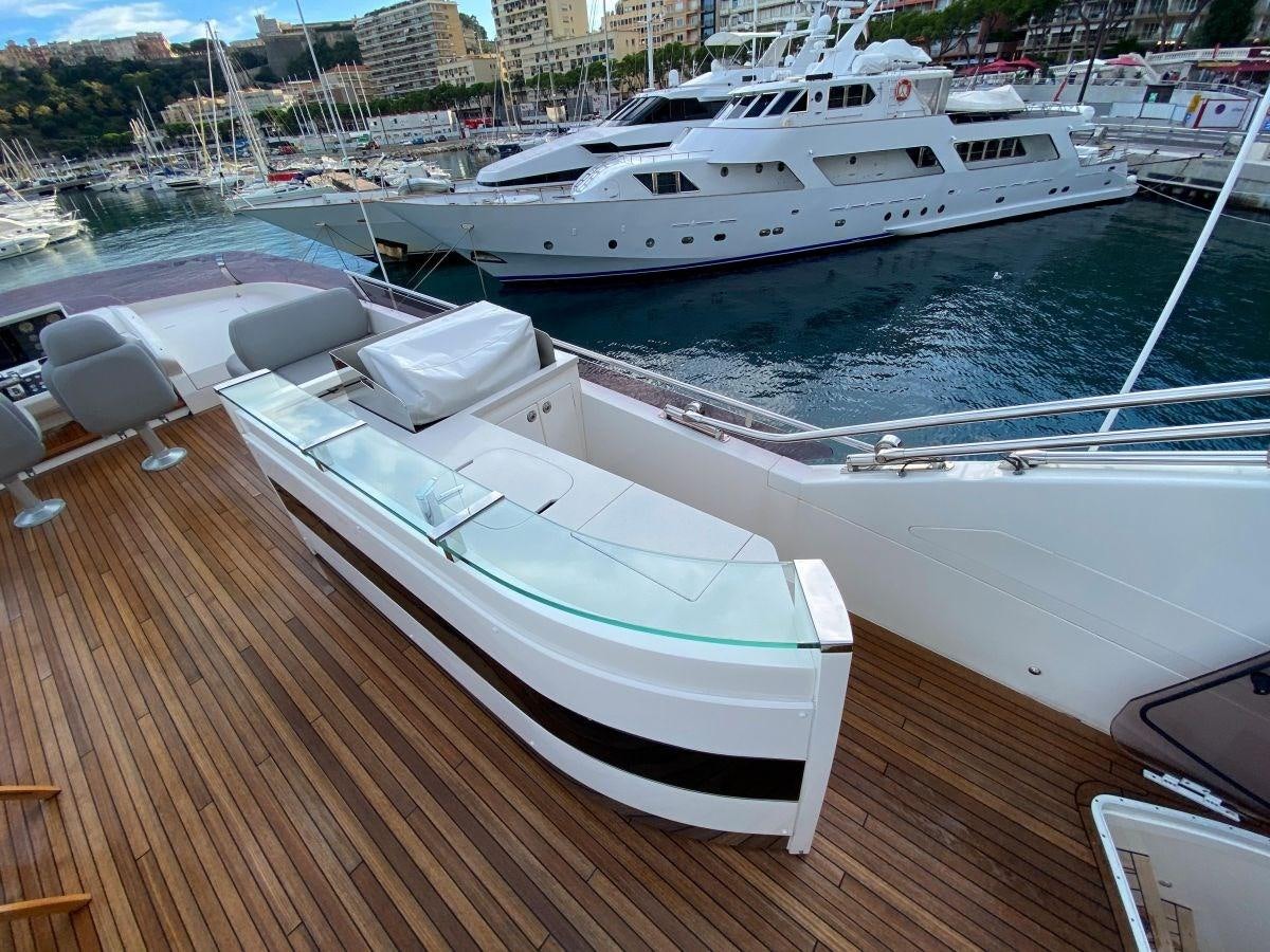 a boat on the water aboard MOONDANCER Yacht for Sale
