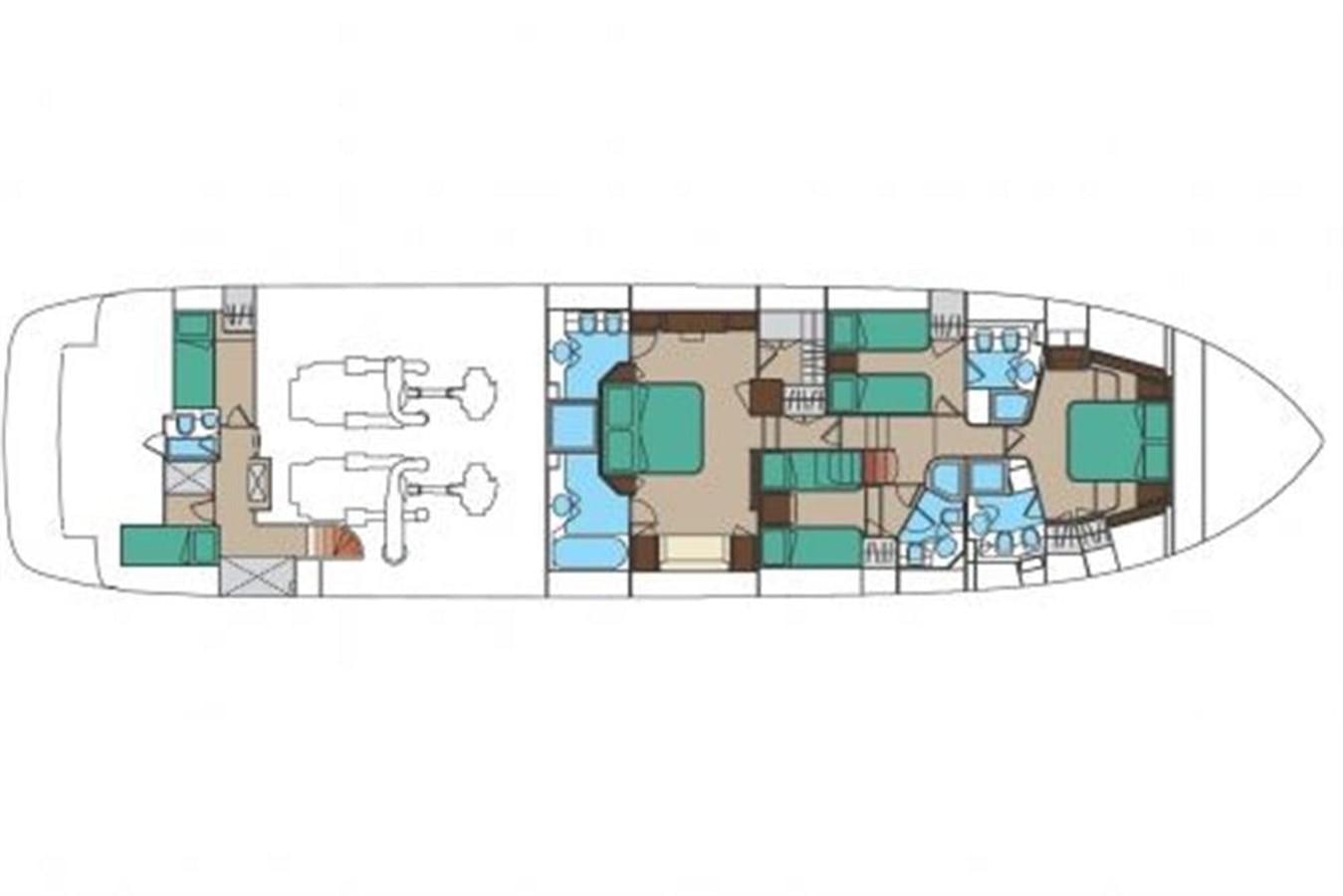 diagram aboard 85' RIVA 85 OPERA Yacht for Sale