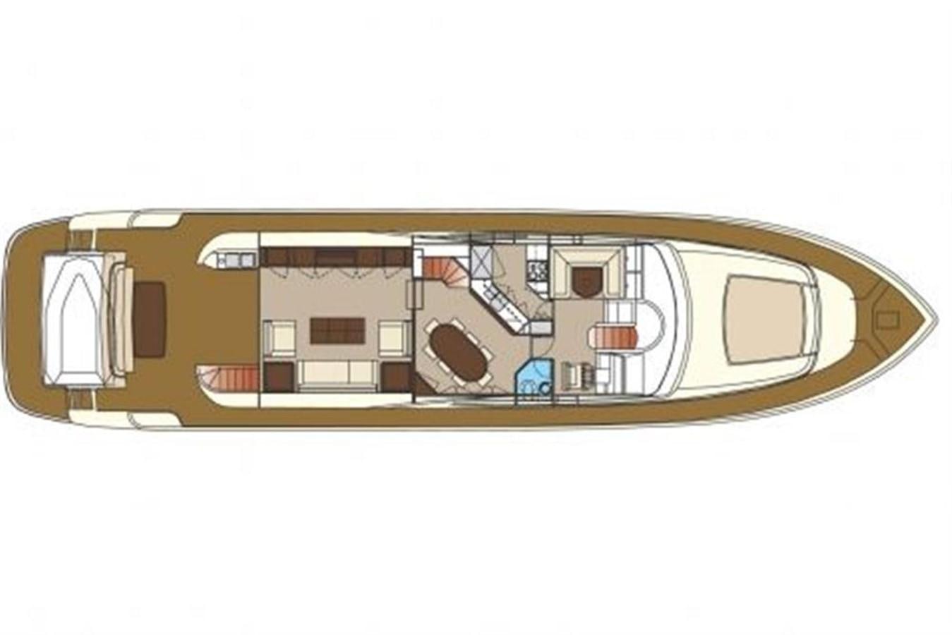 diagram aboard 85' RIVA 85 OPERA Yacht for Sale