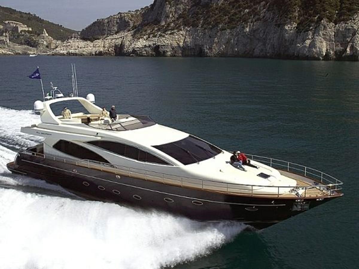 a boat on the water aboard 85' RIVA 85 OPERA Yacht for Sale