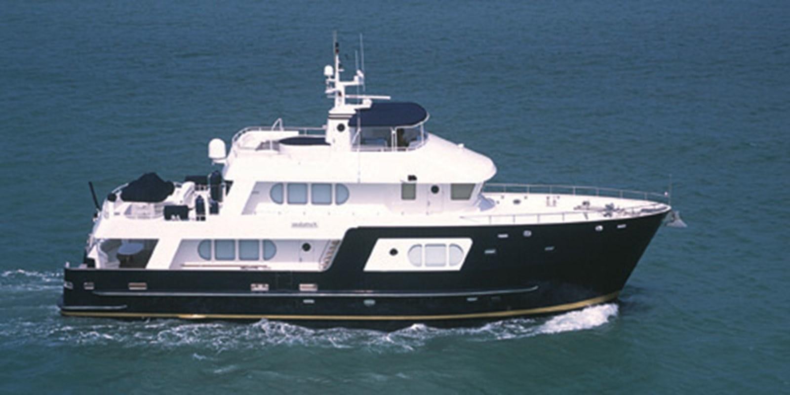 a boat in the water aboard FORTALEZA 85 SERIES  Yacht for Sale