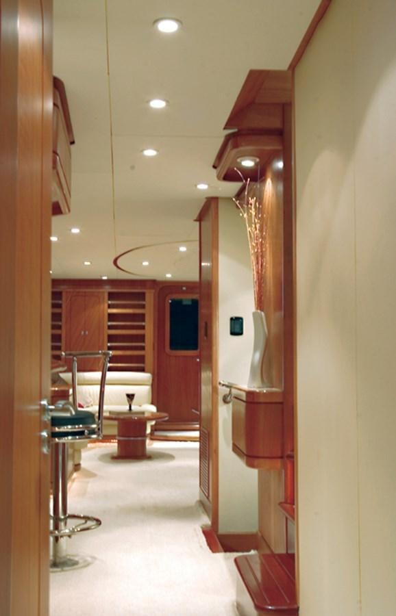 a bathroom with a shower and sink aboard FORTALEZA 85 SERIES  Yacht for Sale