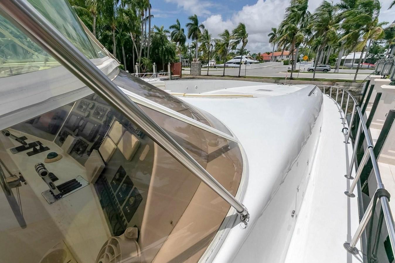 a view of a building from a balcony aboard PURELY PLEASURE Yacht for Sale