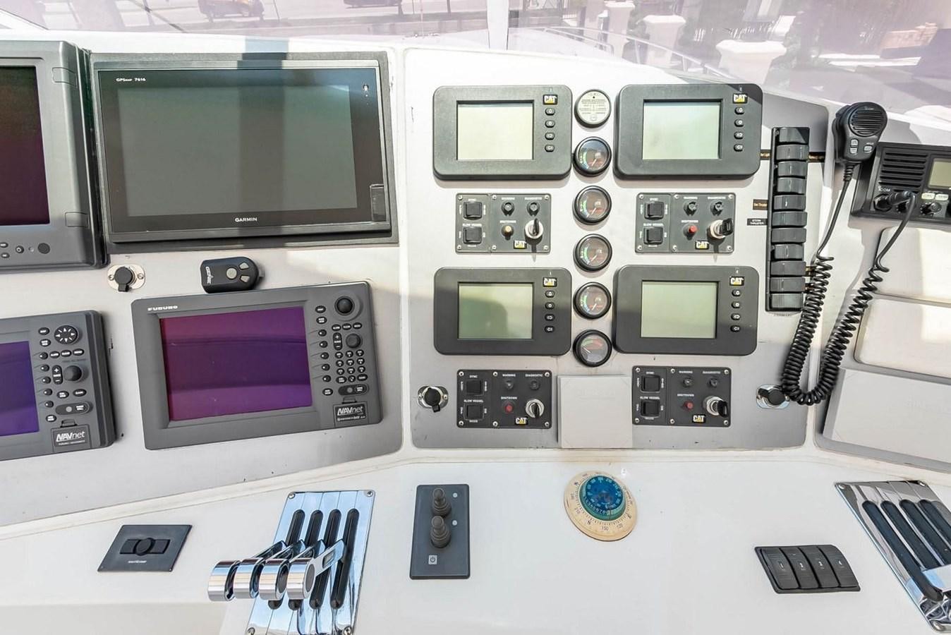 a group of electronic devices aboard PURELY PLEASURE Yacht for Sale