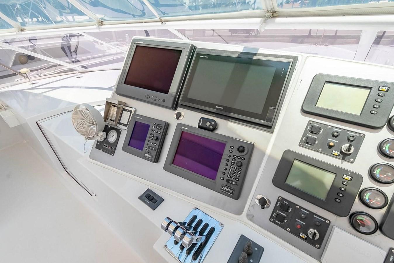 a group of electronic devices aboard PURELY PLEASURE Yacht for Sale