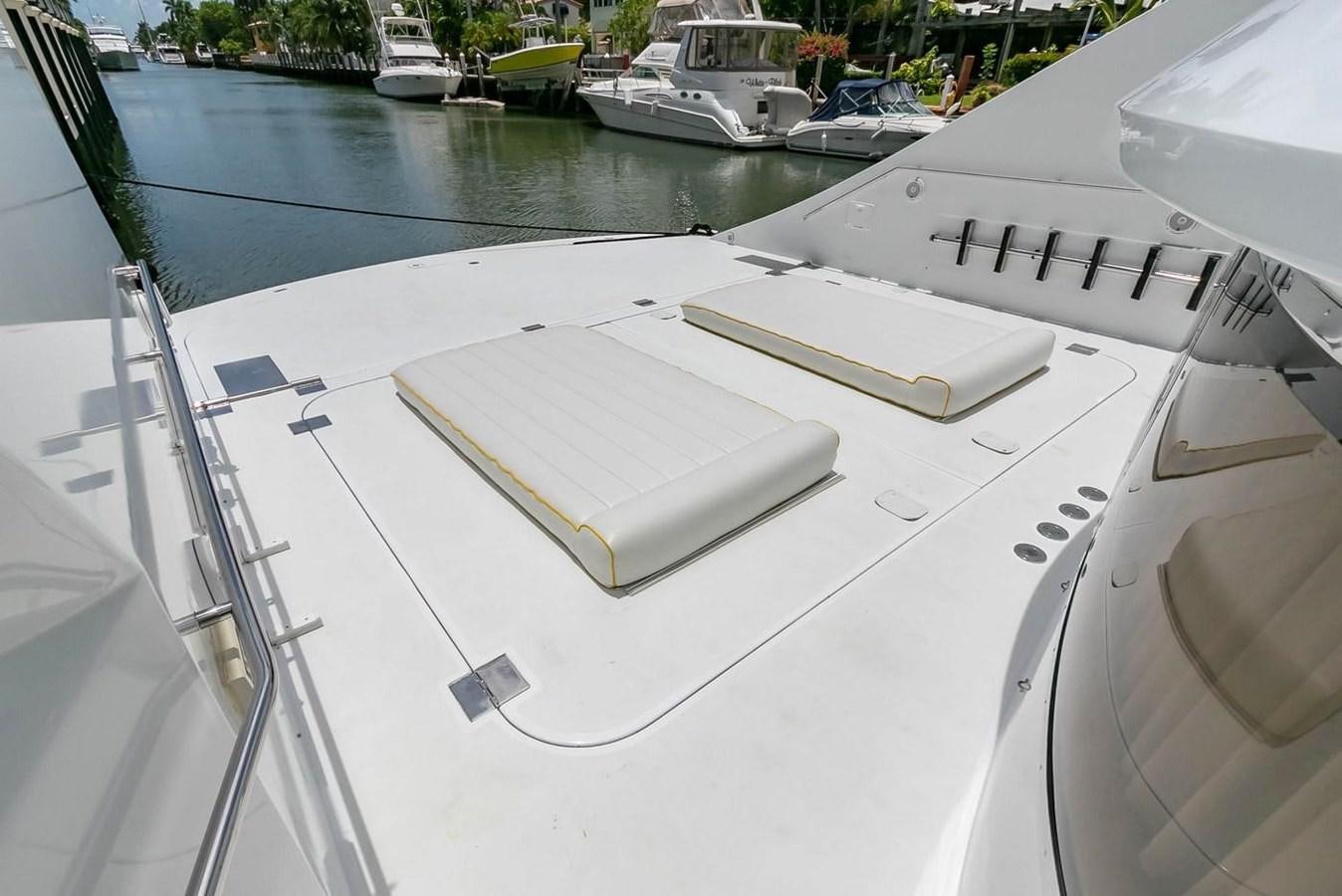 a boat with papers on it aboard PURELY PLEASURE Yacht for Sale